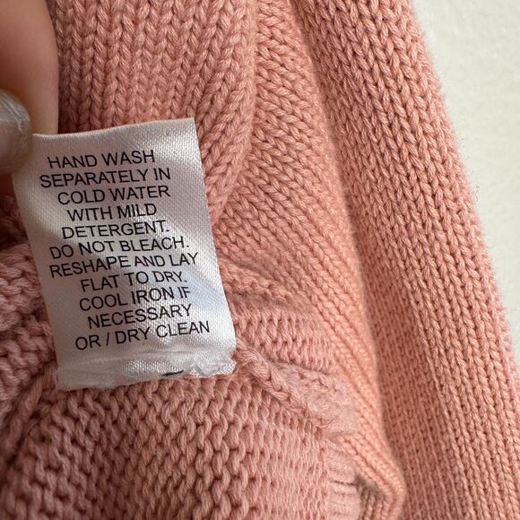 Tuckernuck Pink Seashells Camille Sweater Size Medium Coastal Cotton Embroidered - Picture 7 of 9